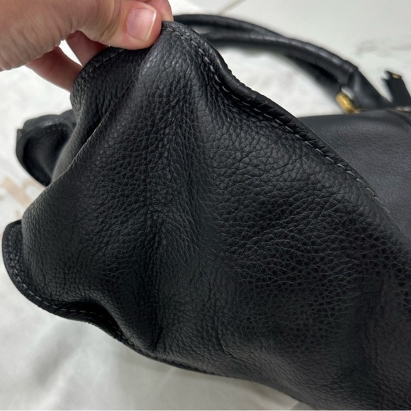 LARGE Chloe Black Leather Bag - Picture 6 of 9
